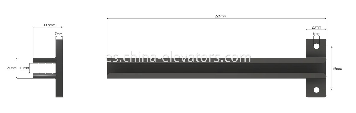 OTIS TAA380T1 CWT Guide Shoe Insert